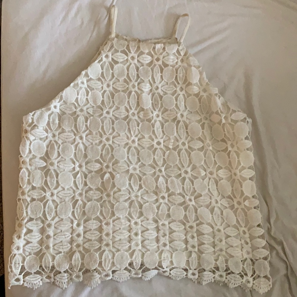 White dressy tank
